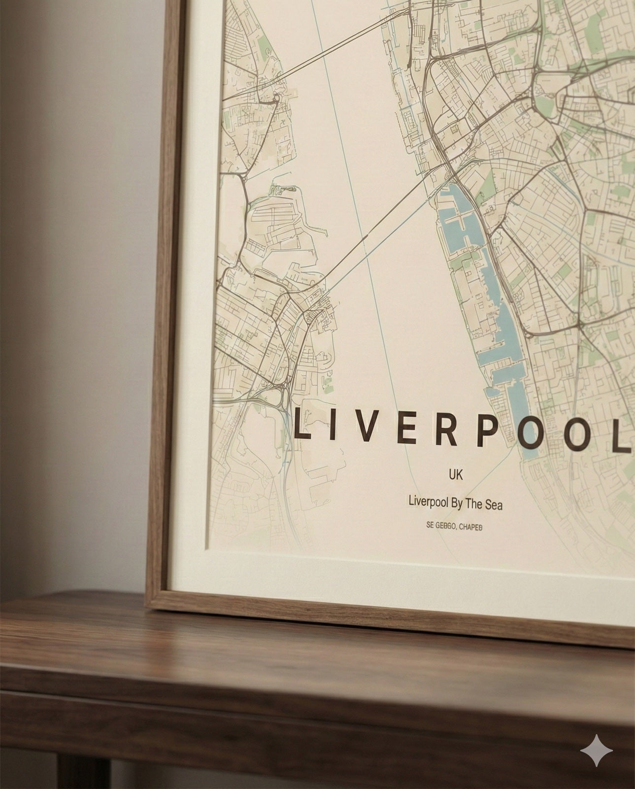 Framed Piggery Studio custom map poster